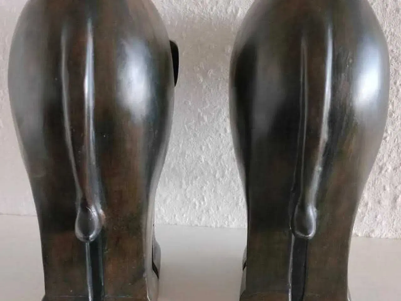 Billede 3 - 2 stk Træ Elefanter