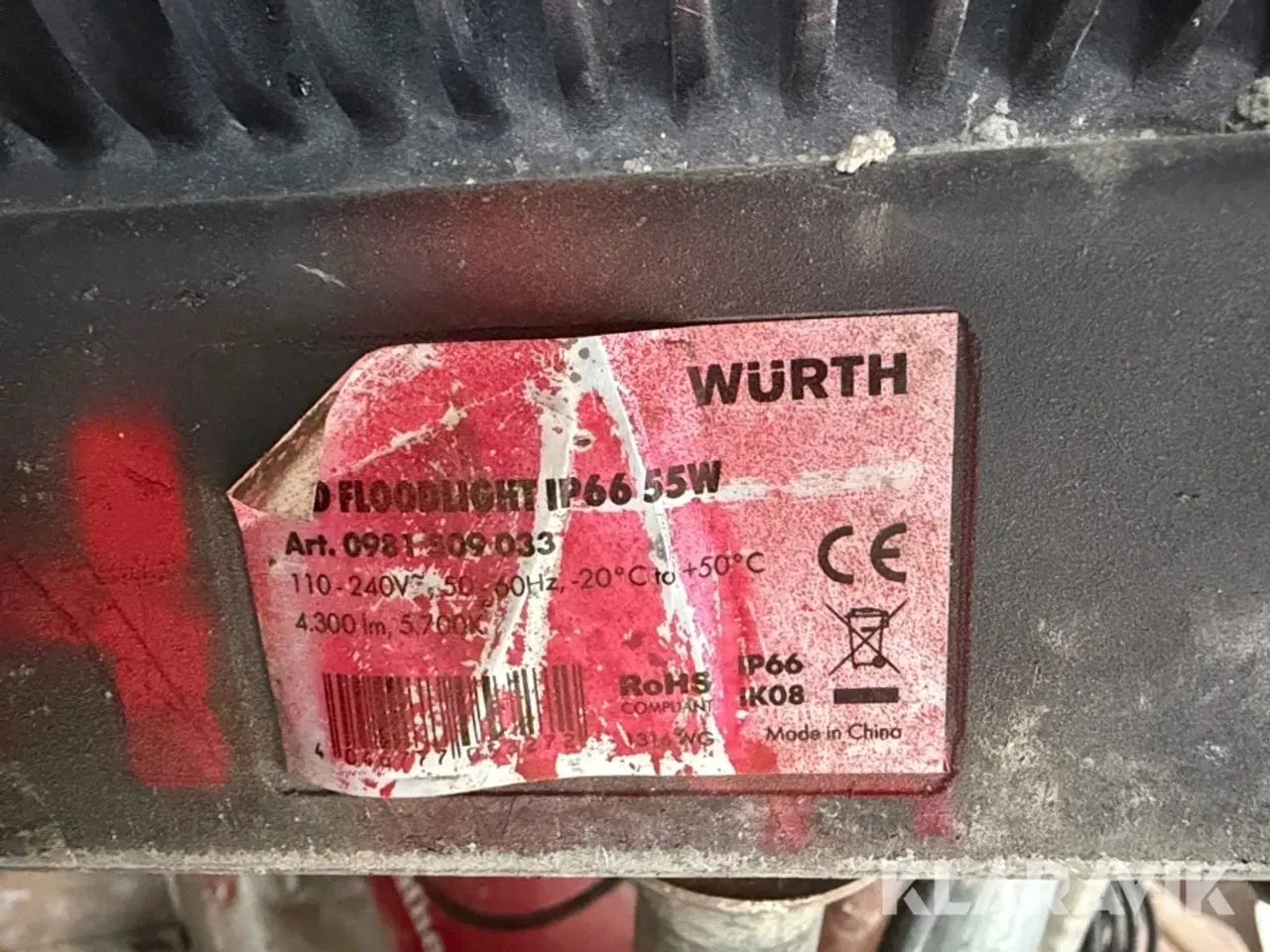 Billede 8 - Arbejdslamper Wexim - med støtteben, 7 styks