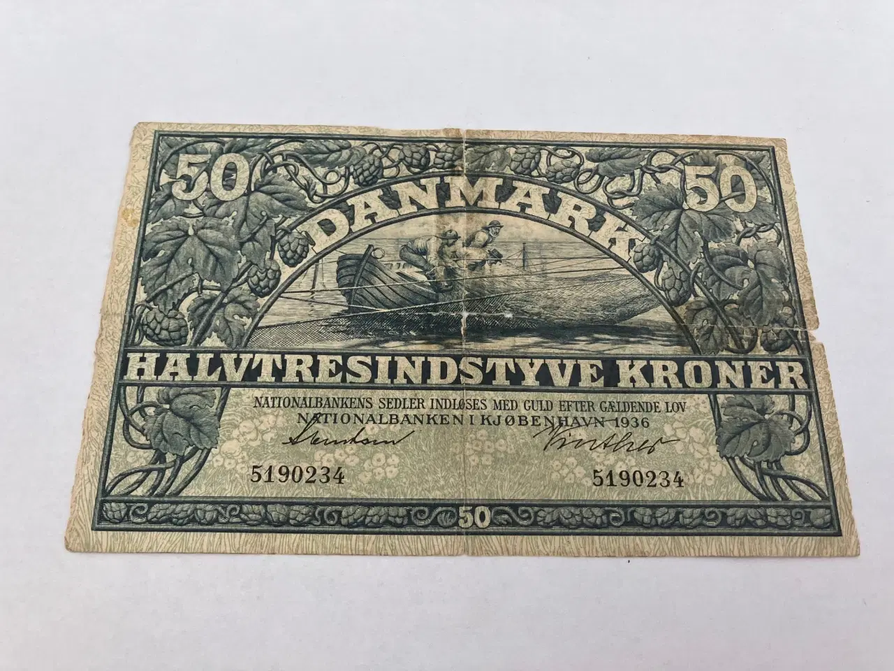 Billede 1 - 50 Kroner 1936 - Meget dårlig stand