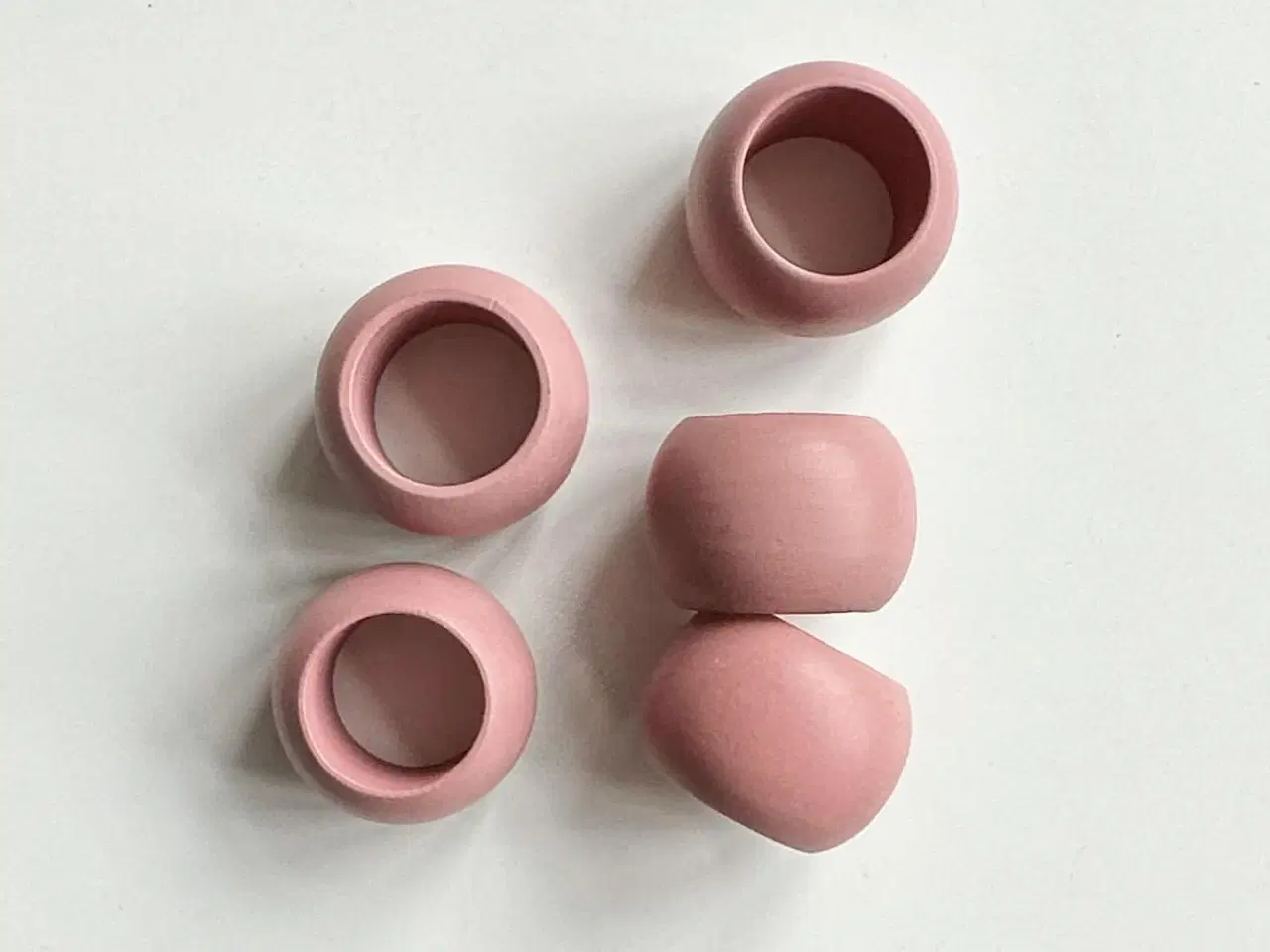 Billede 4 - Servietringe, gammelrosa, 5 stk samlet