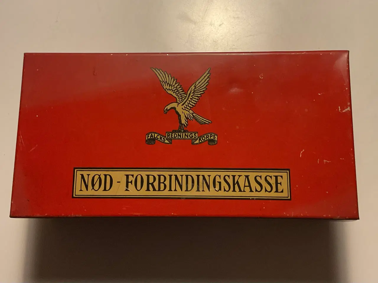 Billede 1 - Falck nød-forbindingskasse i blik