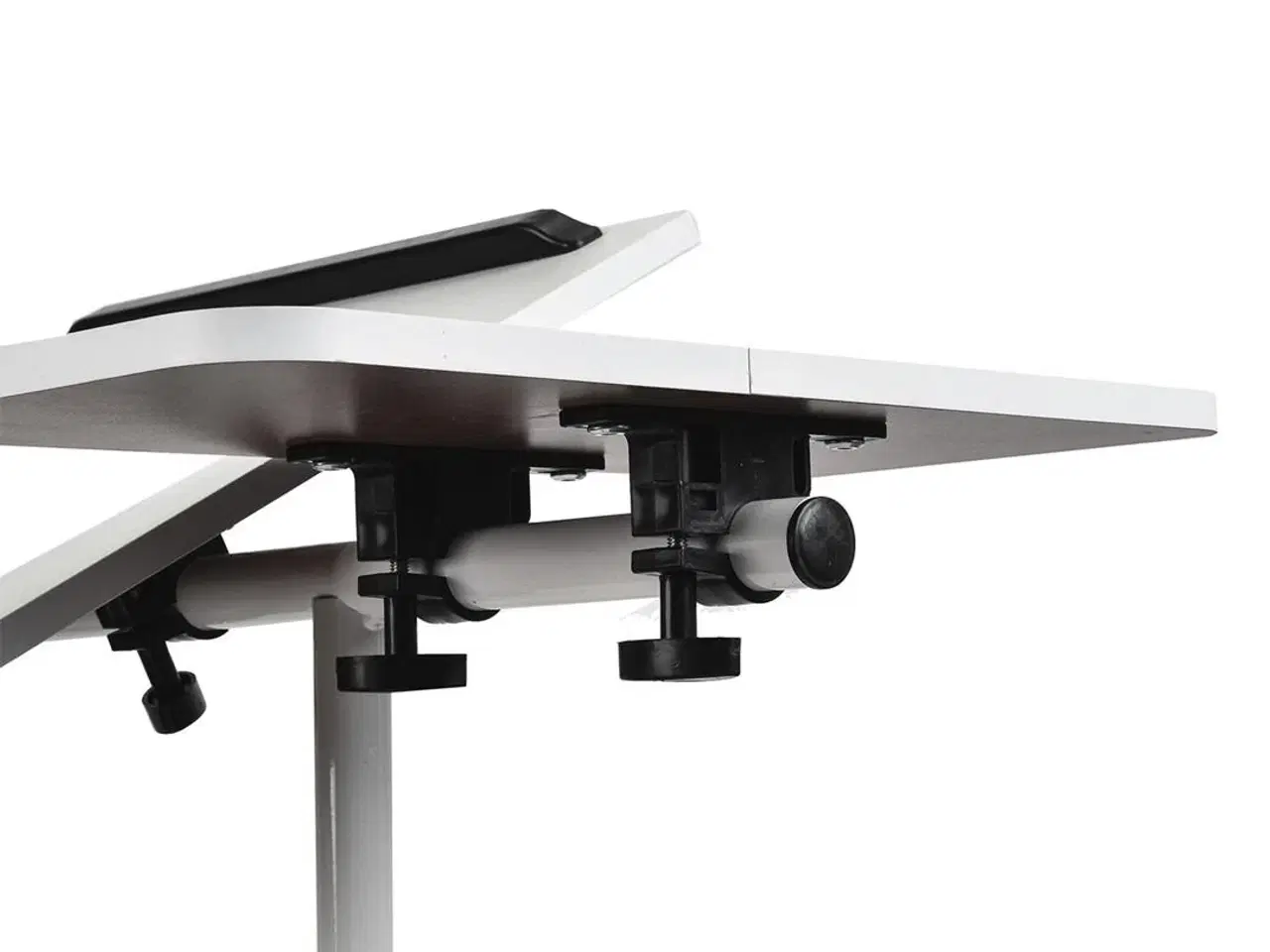 Billede 6 - Rullebord/sengbord med højdejustering 59–89 cm – Maclean, hvid