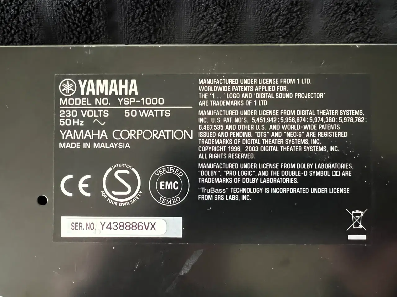 Billede 9 - Yamaha soundbar og subwoofer