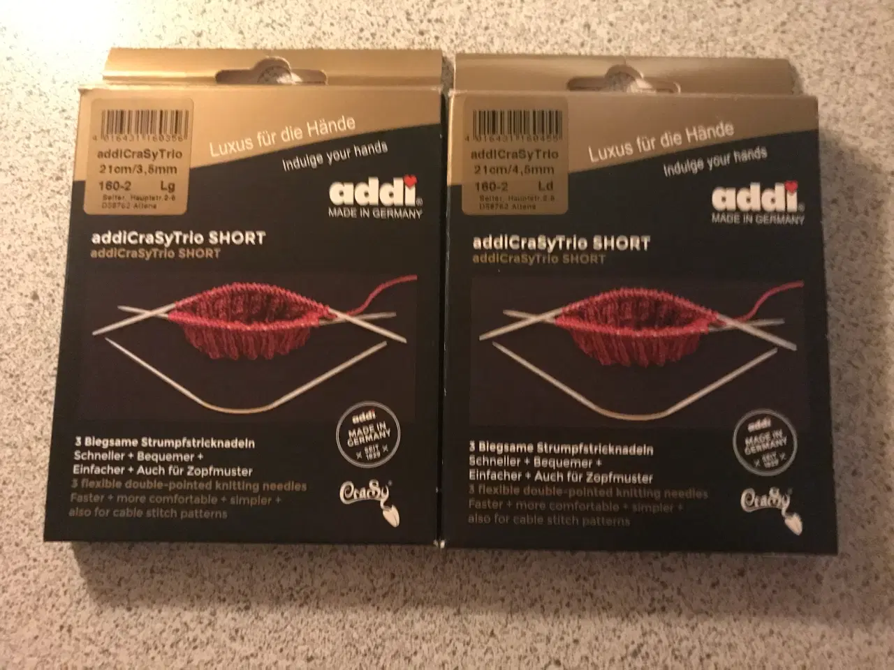 Billede 1 - Strikkepinde. Addi CraSyTrio Strømpepinde