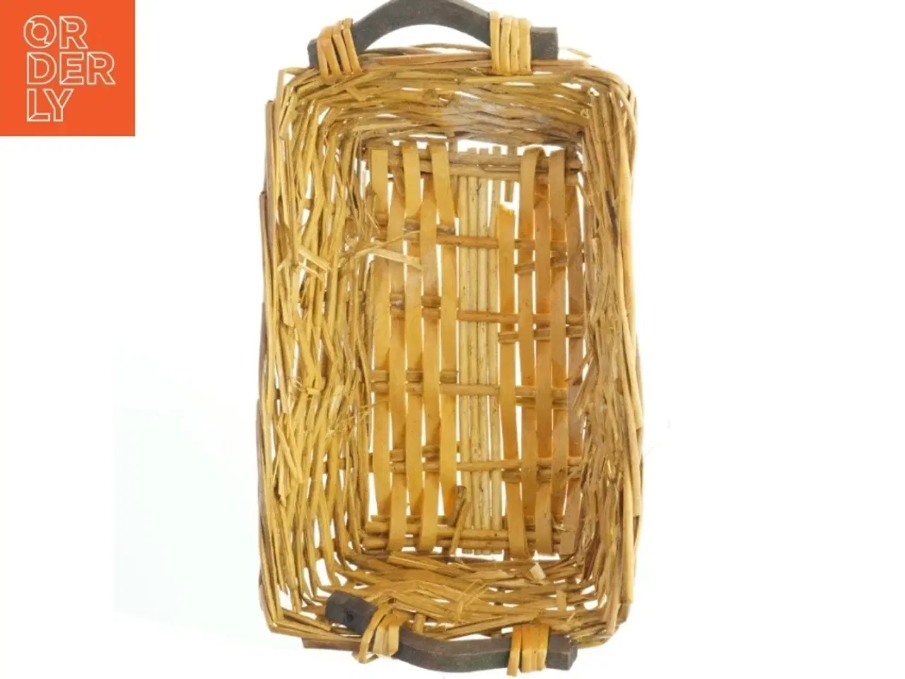 Billede 2 - Rektangulær flettet kurv (str. 27x13 cm)