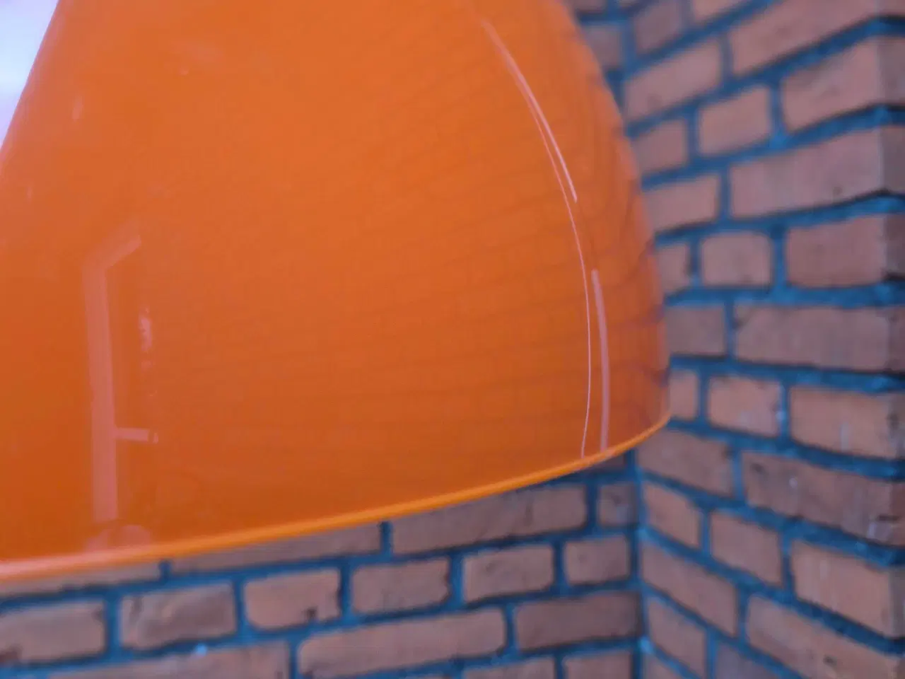 Billede 9 - Flot stor retrolampe i transparent plast