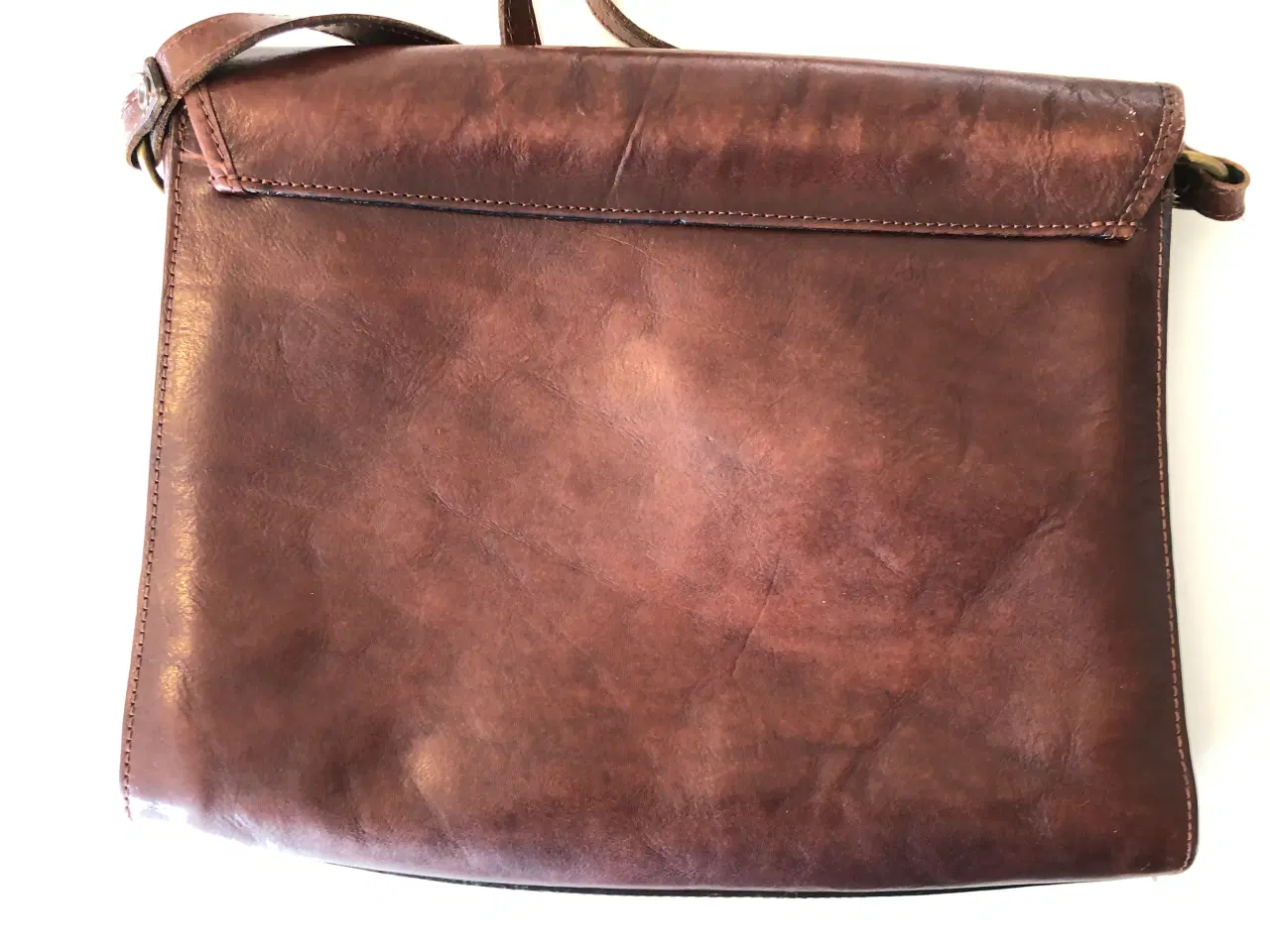Billede 8 - Brun læder skuldertaske "Creation Gabrielle"