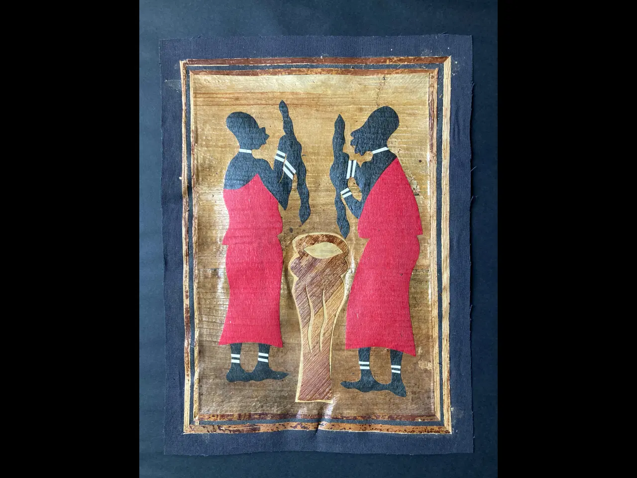 Billede 1 - Collage med 2 kvinder (mixed media) sælges