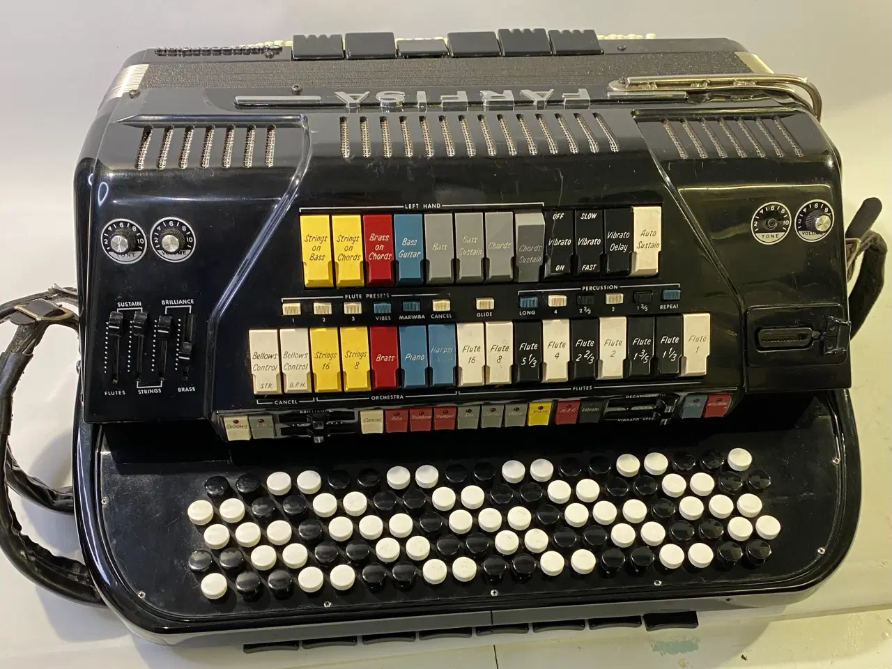 Billede 2 - Italiensk Farfisa 3-koret harmonika – Syntaccordio