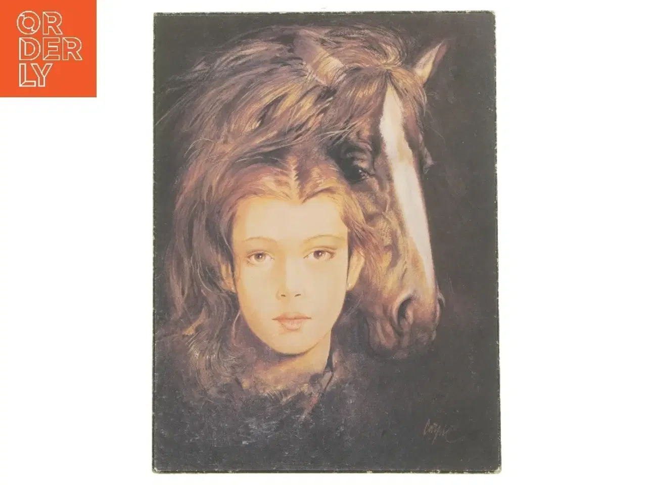 Billede 1 - Vintage Maleri af en hest (str. 40x30 cm)