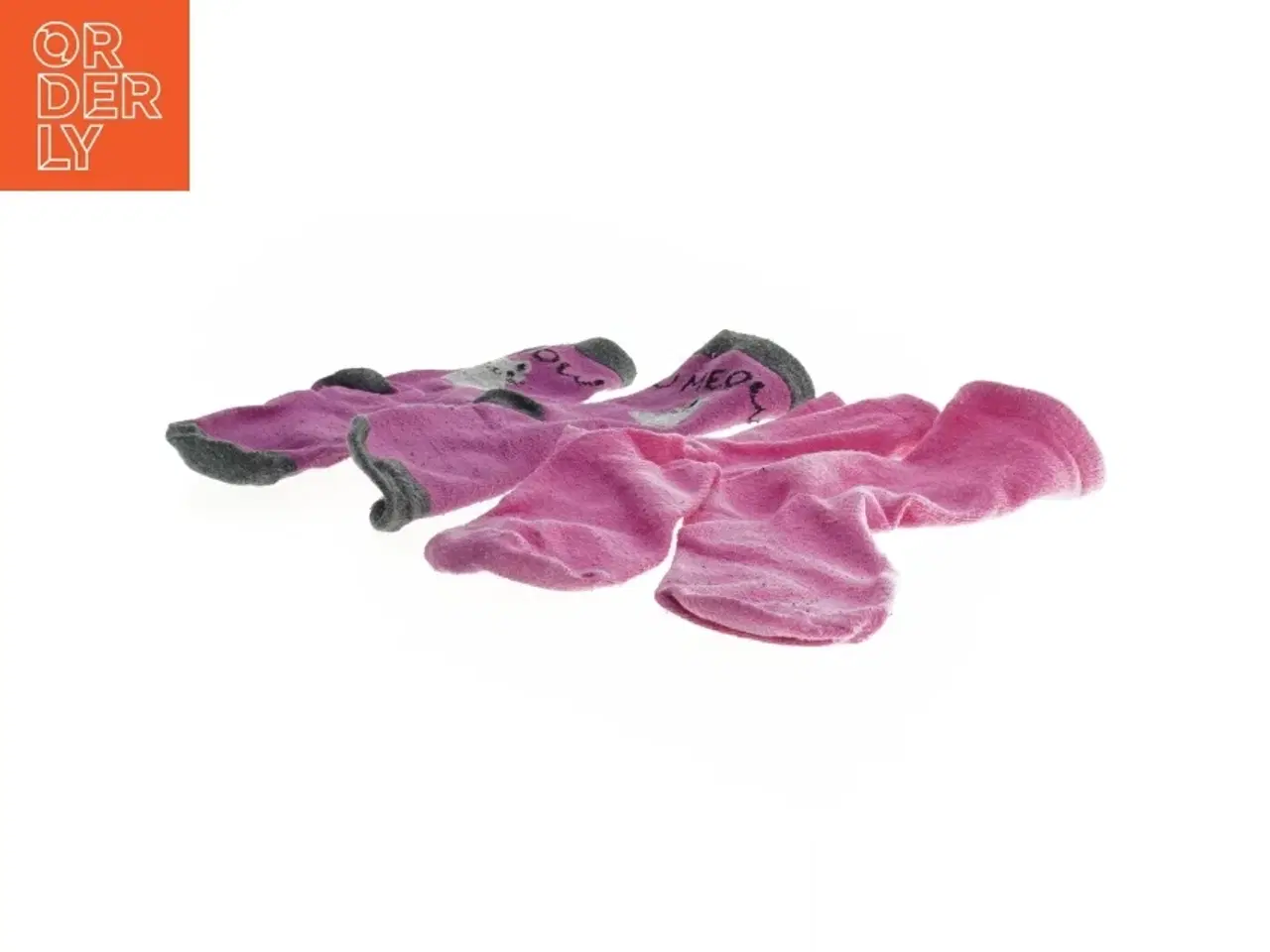 Billede 2 - Pigesokker med kattemotiv str 25