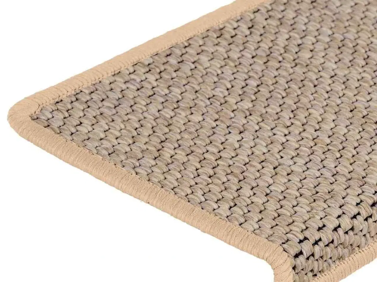 Billede 7 - Selvklæbende trappemåtter 15stk. 65x21x4cm sisal-look lys beige