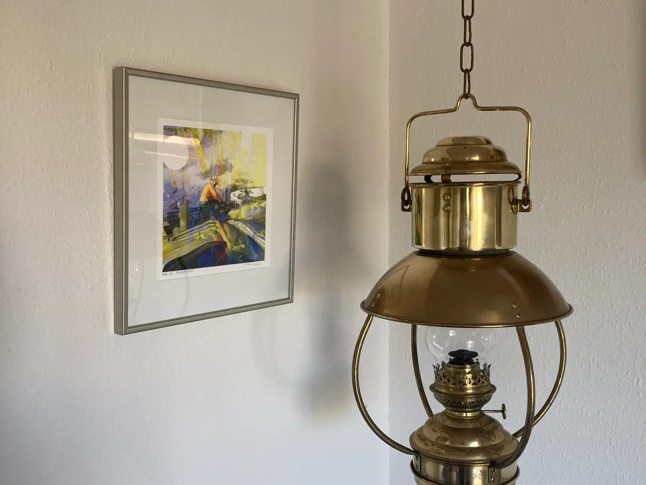 Billede 8 - Skibs lampe messing