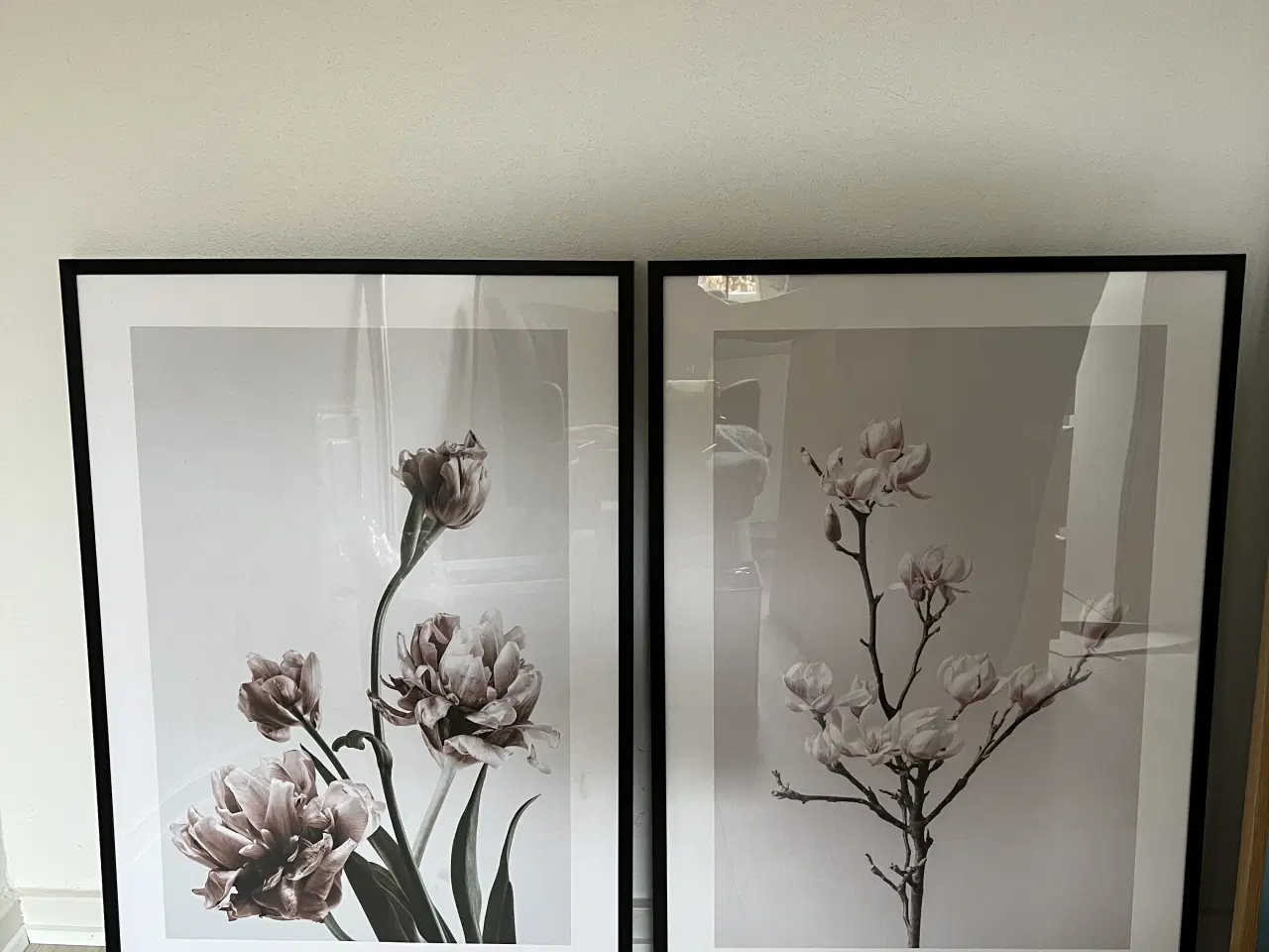 Billede 1 - 2 stk billeder med sort ramme
