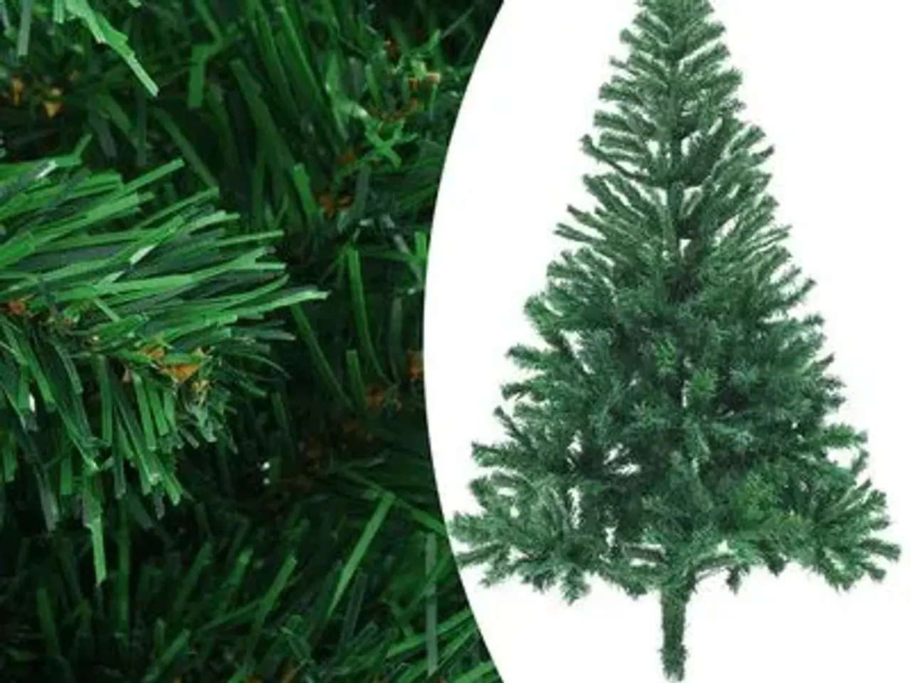 Billede 1 - vidaXL kunstigt juletræ med fod