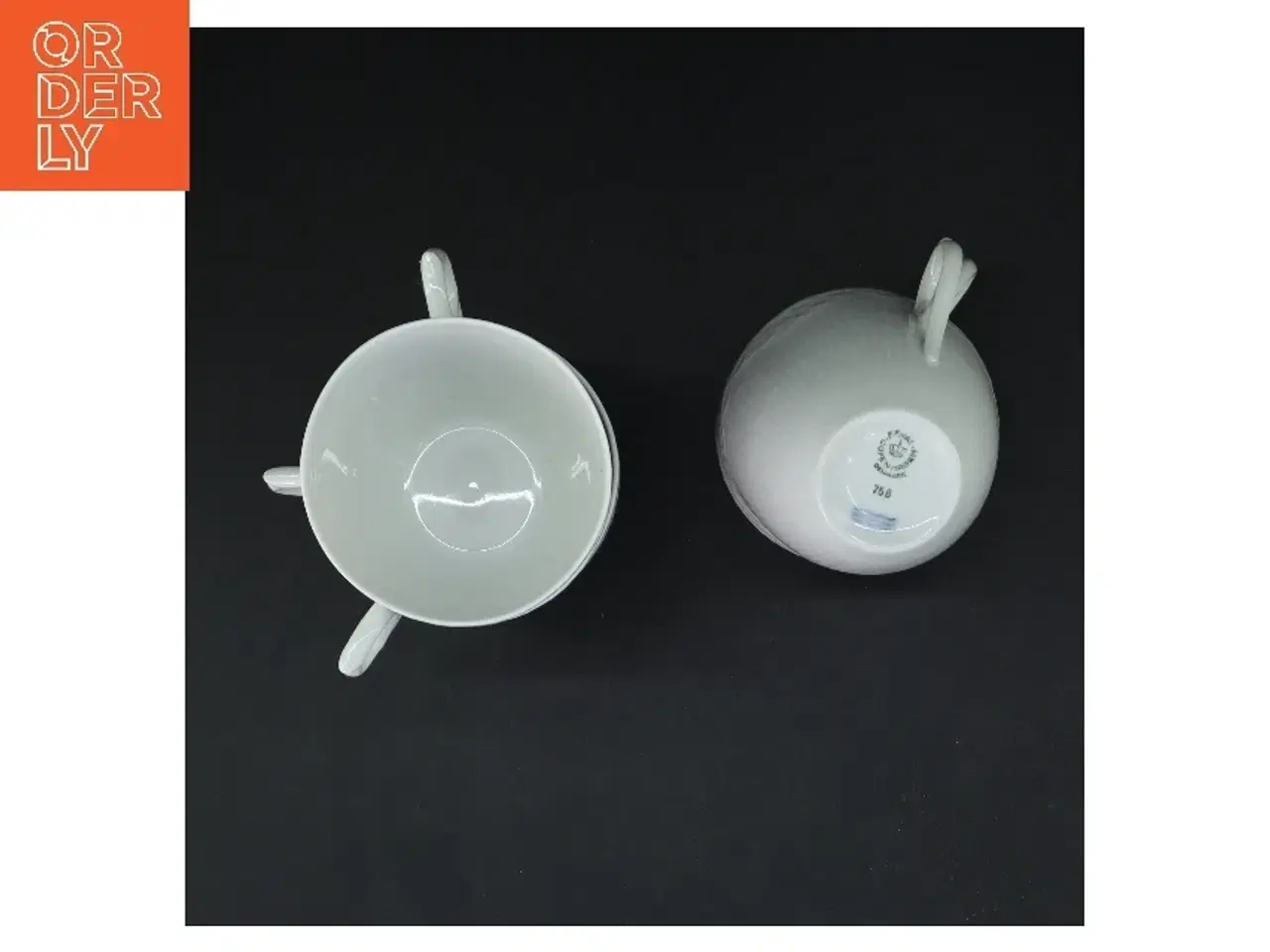 Billede 3 - Sæt af 5 hvide porcelænskopper fra Royal Copenhagen (str. 5 stk Ø 8 cm)