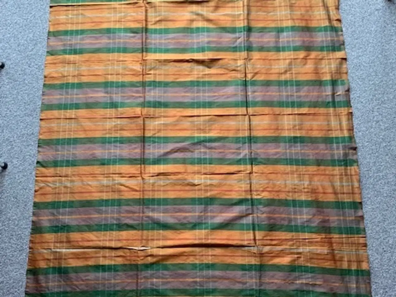 Billede 2 - Thaisilke i rust, messing, grøn og grå