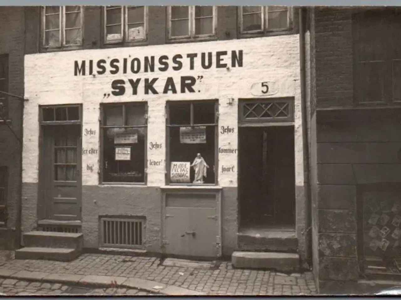 Billede 1 - Missionsstuen - "Sykar" - Holmensgade 5 - København K.  - Fotokort u/n - Ubrugt