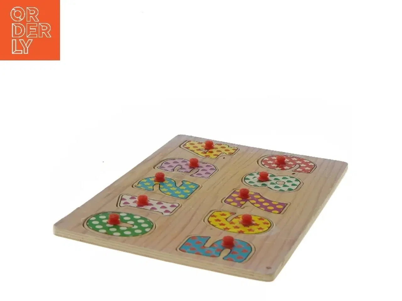 Billede 3 - Træ nummer puslespil (str. 29,5x21,5 cm)