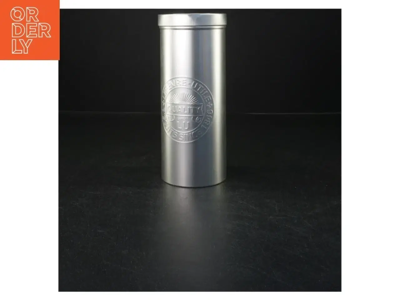 Billede 1 - Metaldåse med låg (str. 19,5x8 cm)