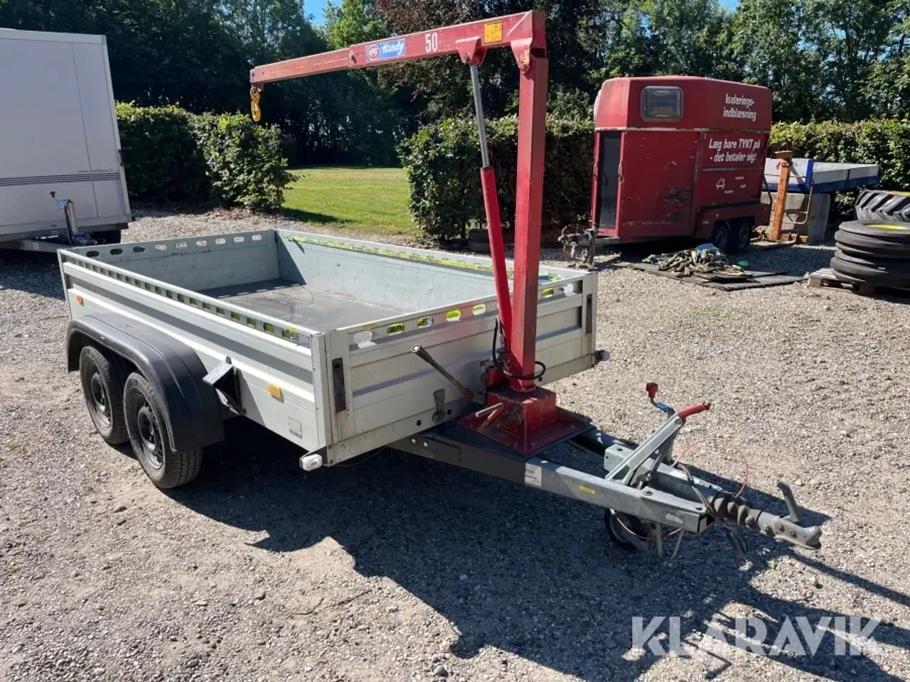 Billede 2 - Boogietrailer Humbaur 2000kg - med kran