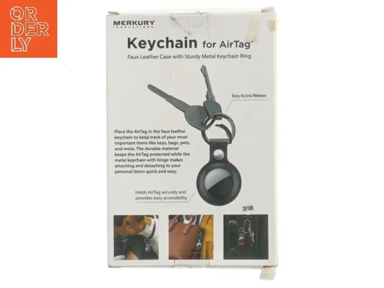 Billede 2 - Nøglering til AirTag i kunstlæder fra Merkury