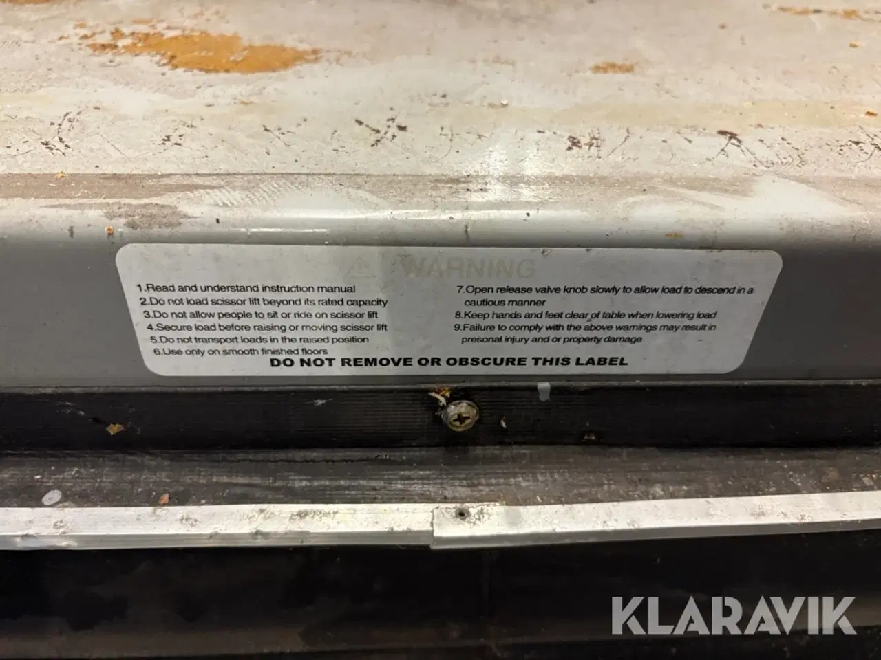 Billede 6 - Batteriløftebord GILLET GROUP - 500 kg