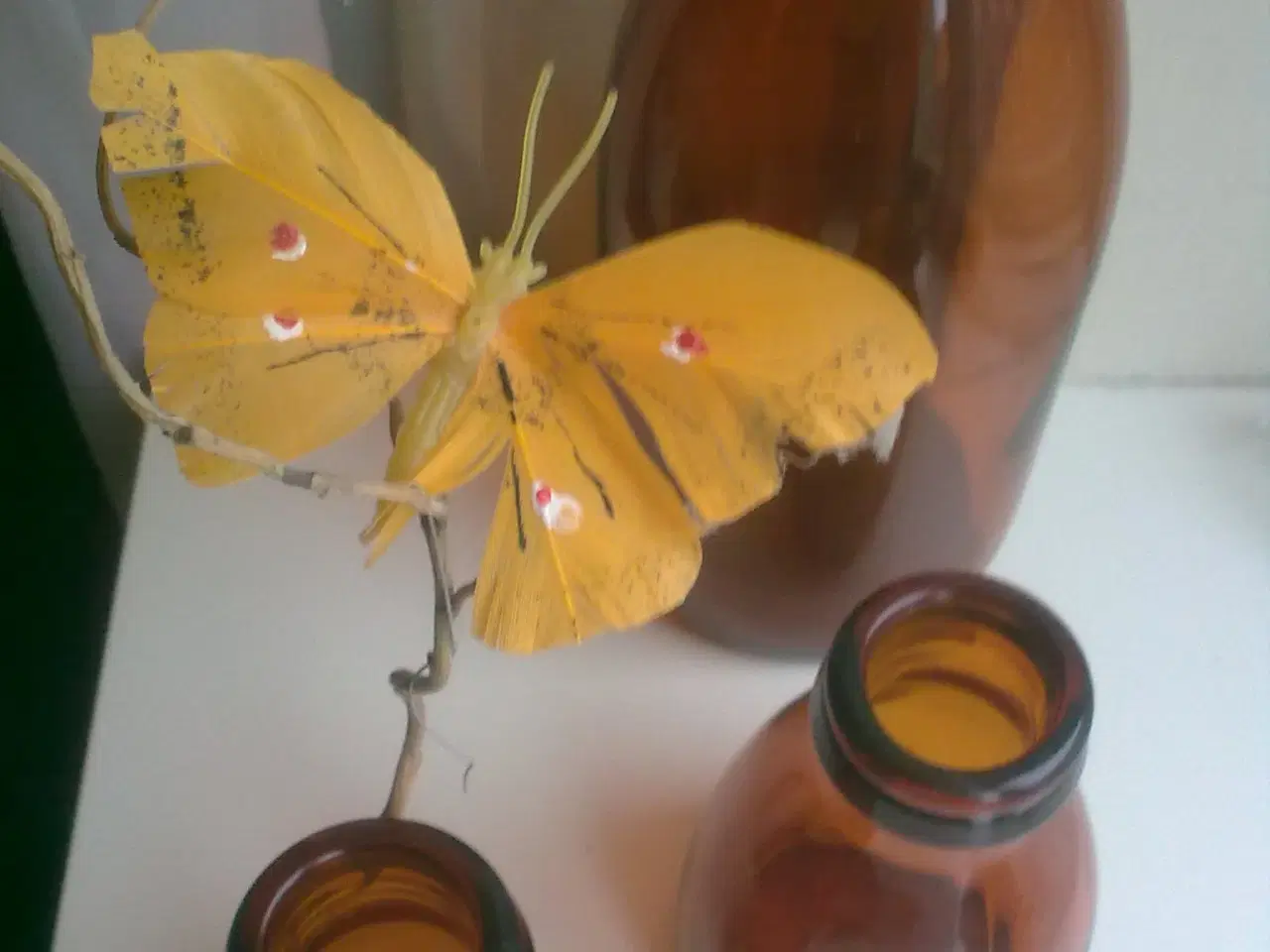 Billede 4 - Ravtone RETRO by-flasker 3 fra lille land & krukke