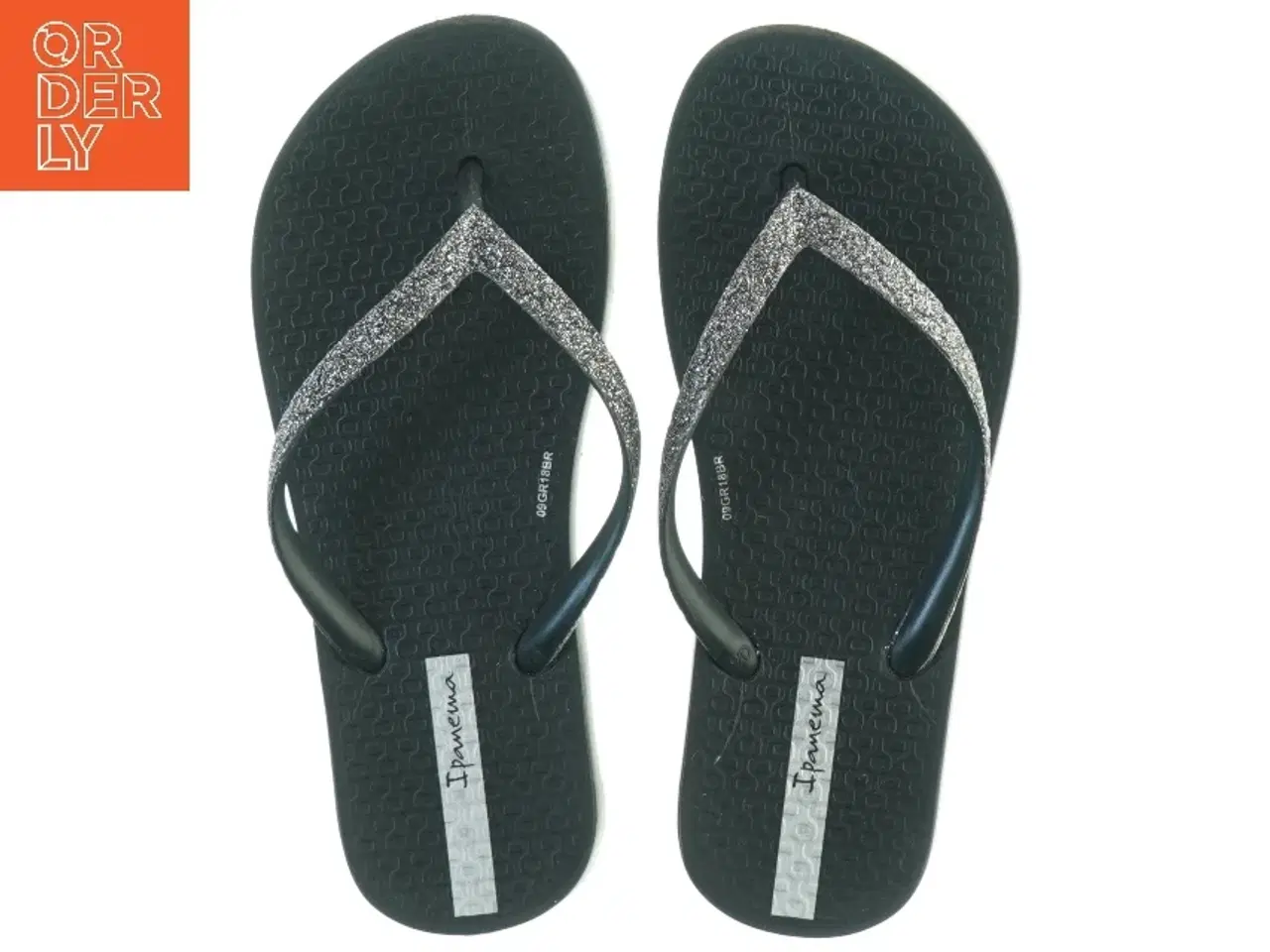 Billede 1 - Sorte flip-flops med glitter fra Ipanema (str. 31)
