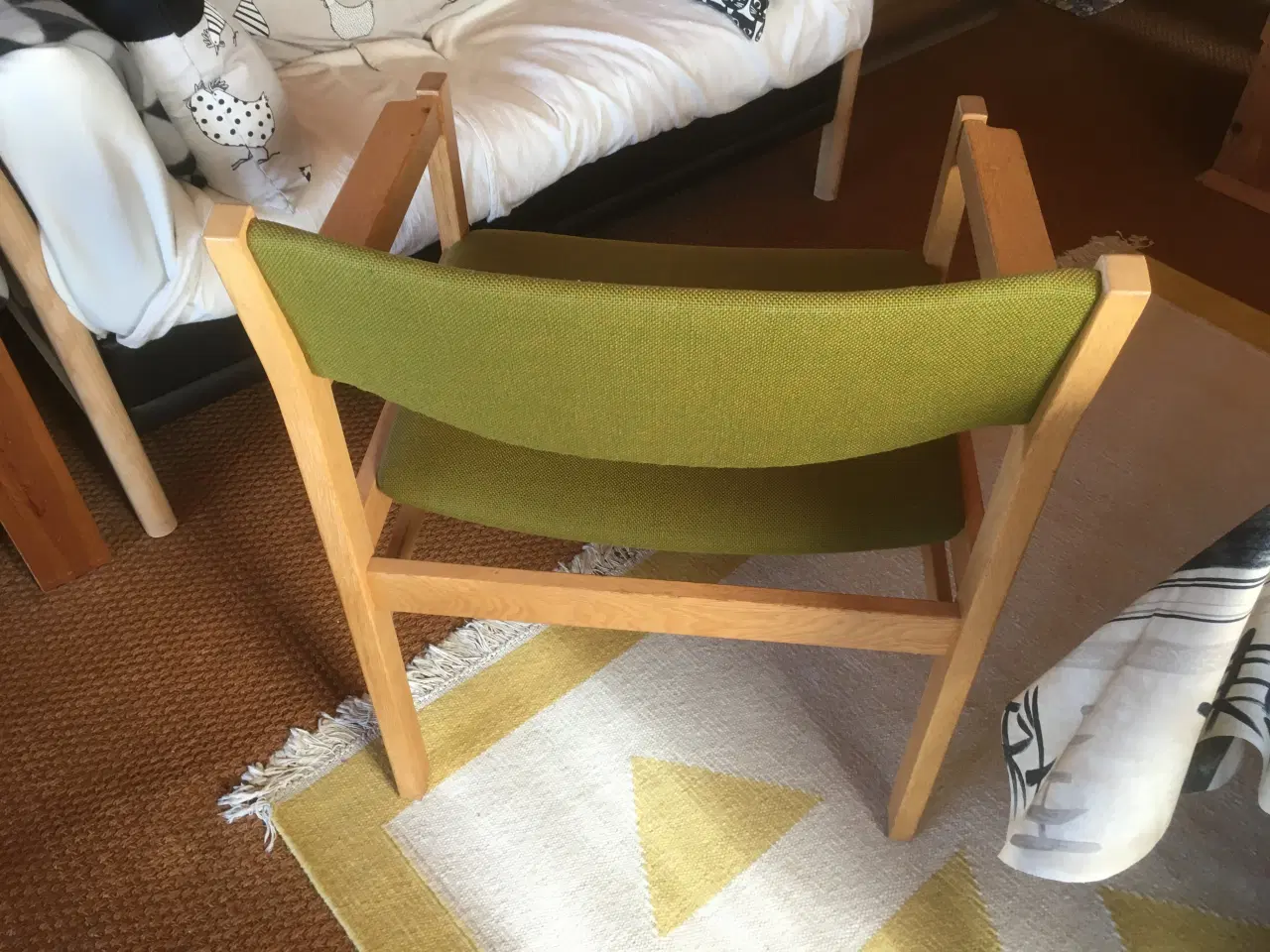 Billede 2 - 2 Børge Mogensen lænestole i egetræ