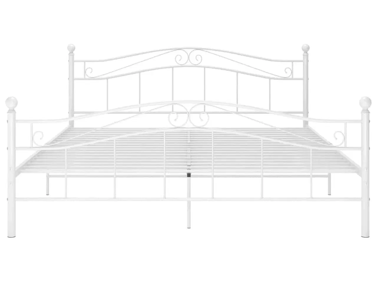 Billede 3 - Sengestel 140x200 cm metal hvid