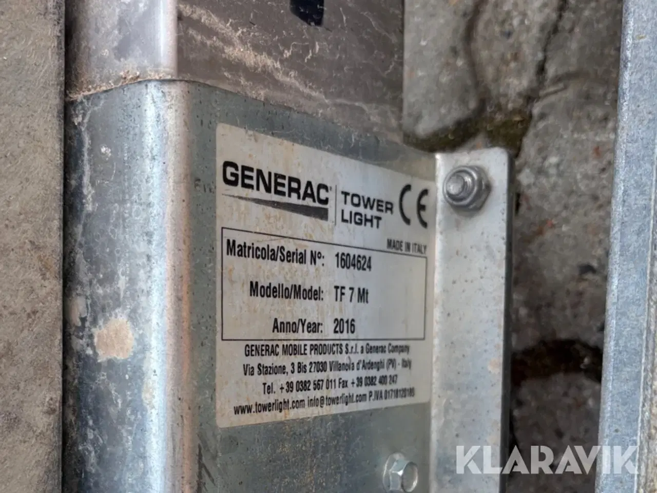 Billede 10 - Lysmast Generac TF 7 mt