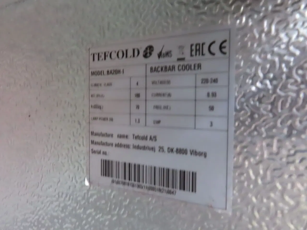 Billede 3 - Barback køleskab TEFCOLD