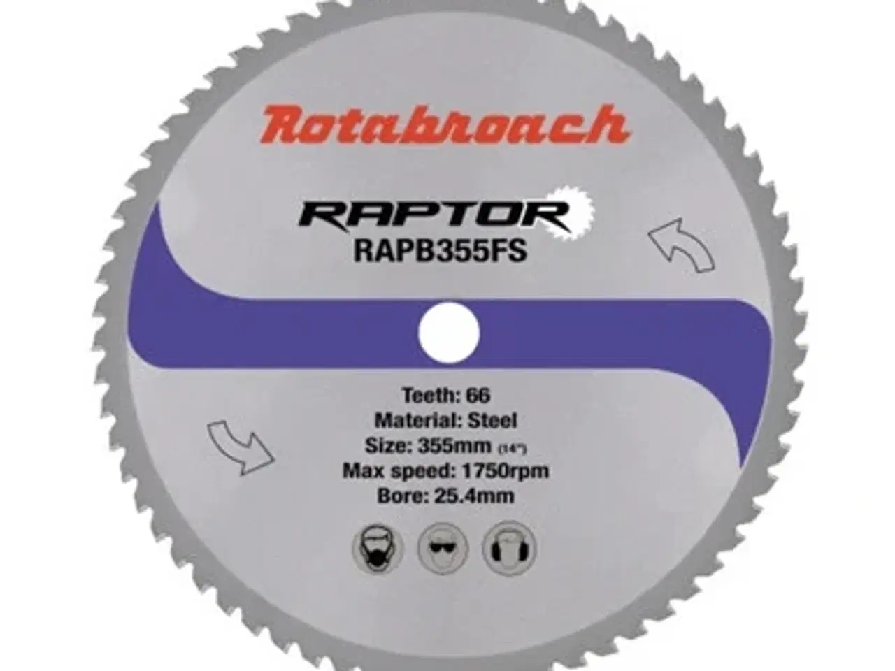 Billede 1 - Rotabroach RAPTOR HM klinge 355x25,4 Z66