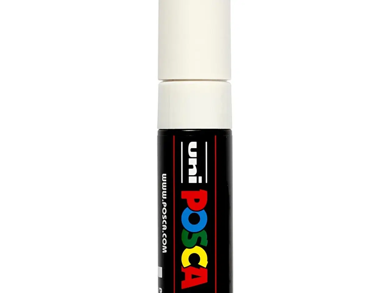 Billede 1 - Posca Tusch, PC-8K, streg 8 mm, broad, hvid, 1 stk.