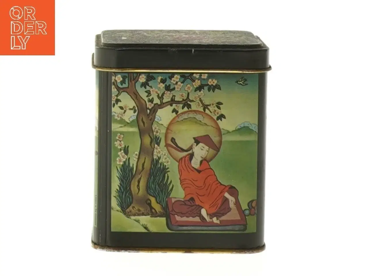 Billede 2 - Dekorativ blikdåse med motiver (str. 8x9 cm)