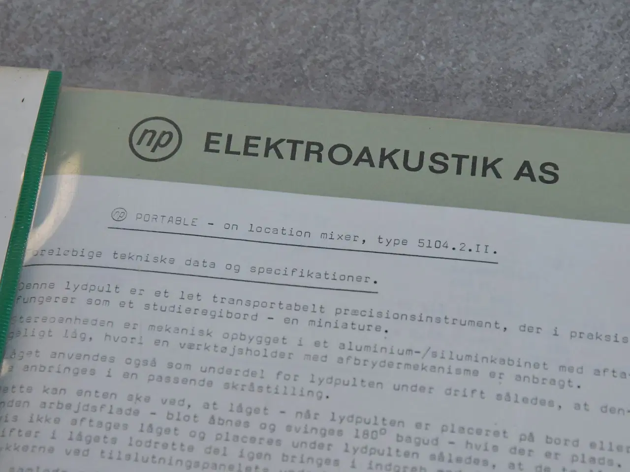 Billede 15 - NP Elektroakustik prof. lydmixer med 4 kanaler