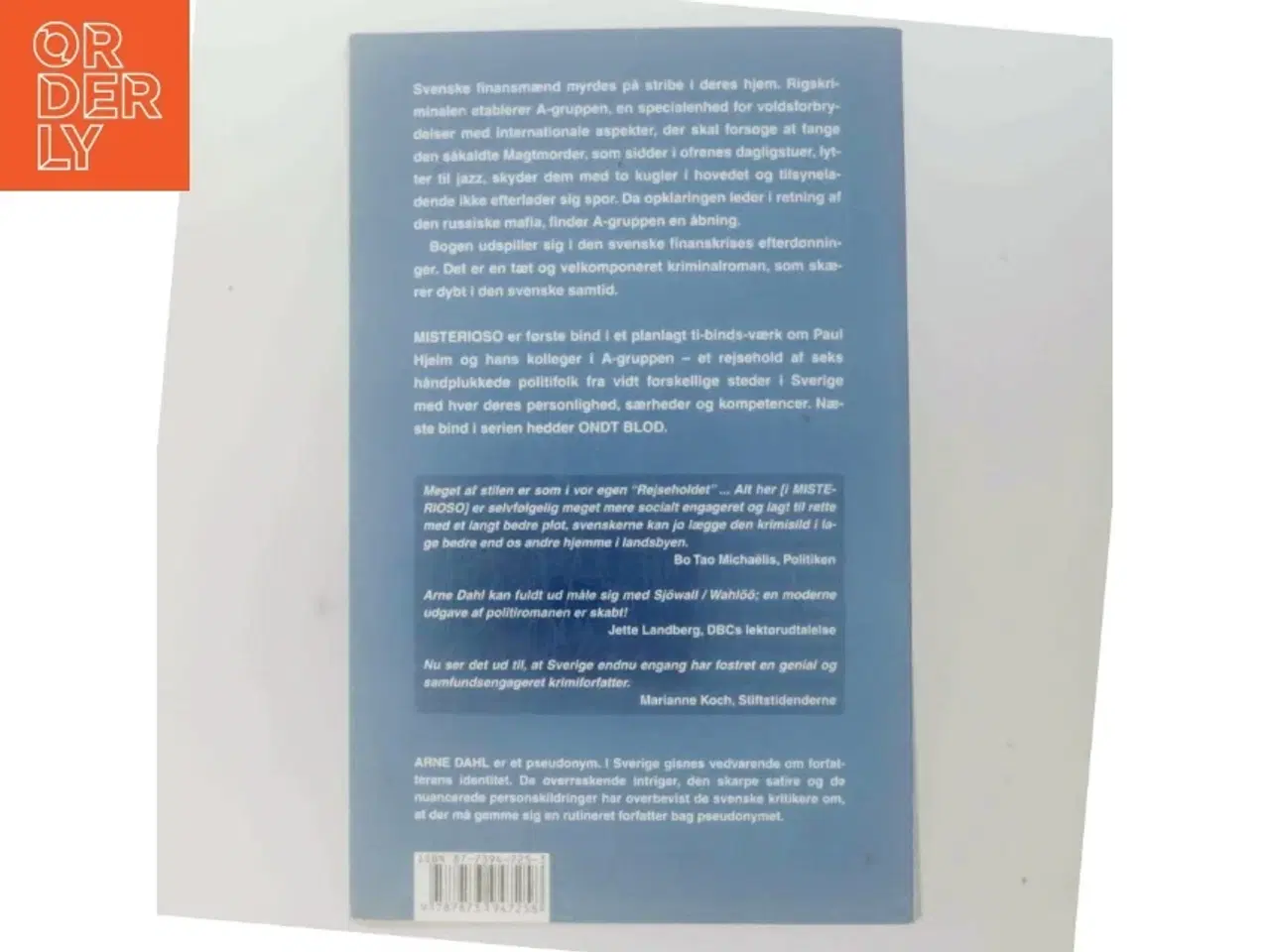 Billede 3 - Misterioso : kriminalroman af Arne Dahl (f. 1963) (Bog)
