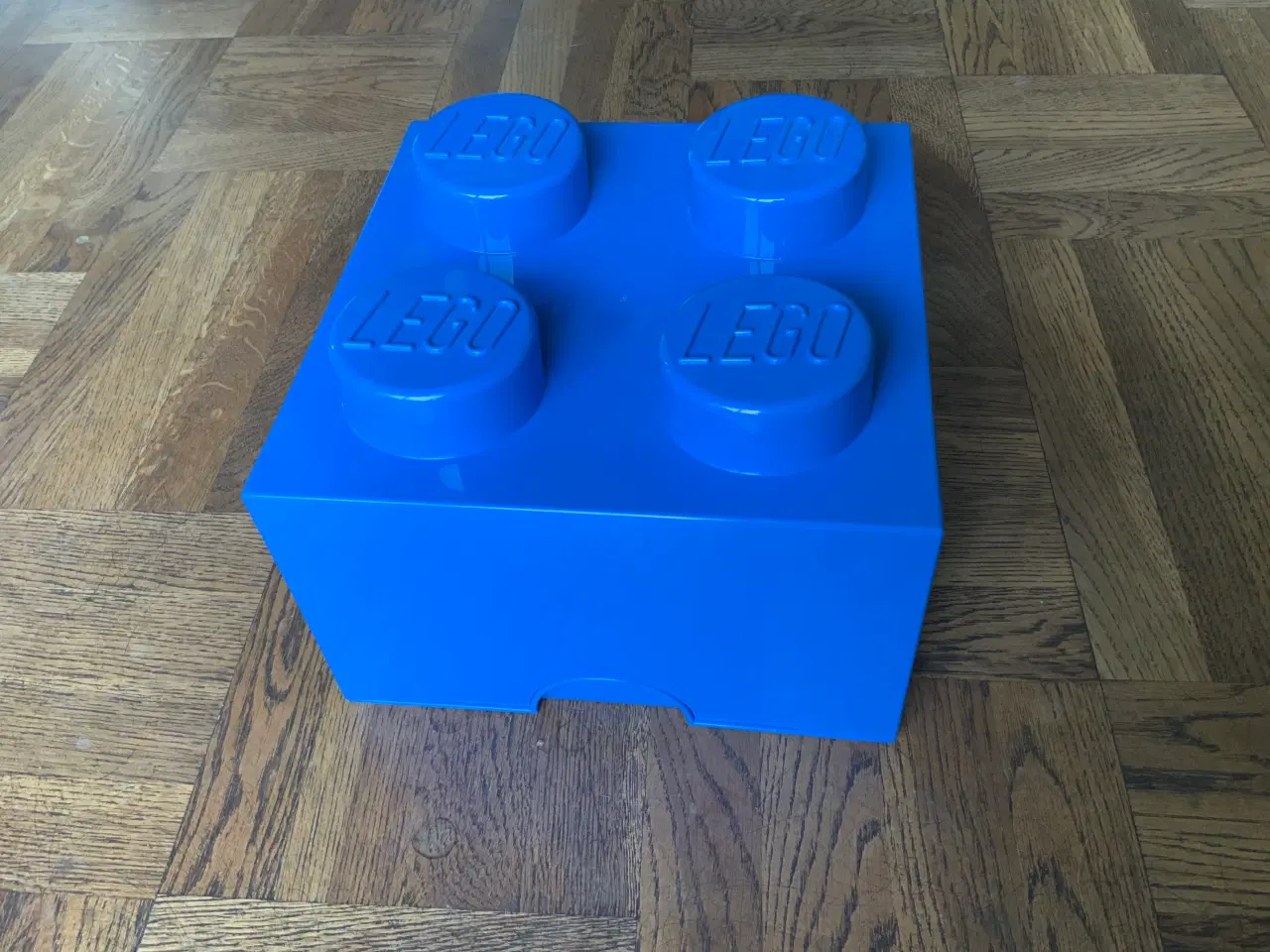 Billede 3 - LEGO OPBEVARINGSKASSE 4 KNOPS 25 CM BLÅ