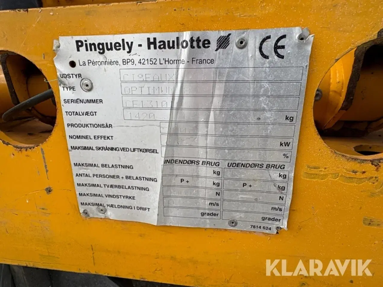 Billede 9 - Sakselift Haulotte Optimum 8