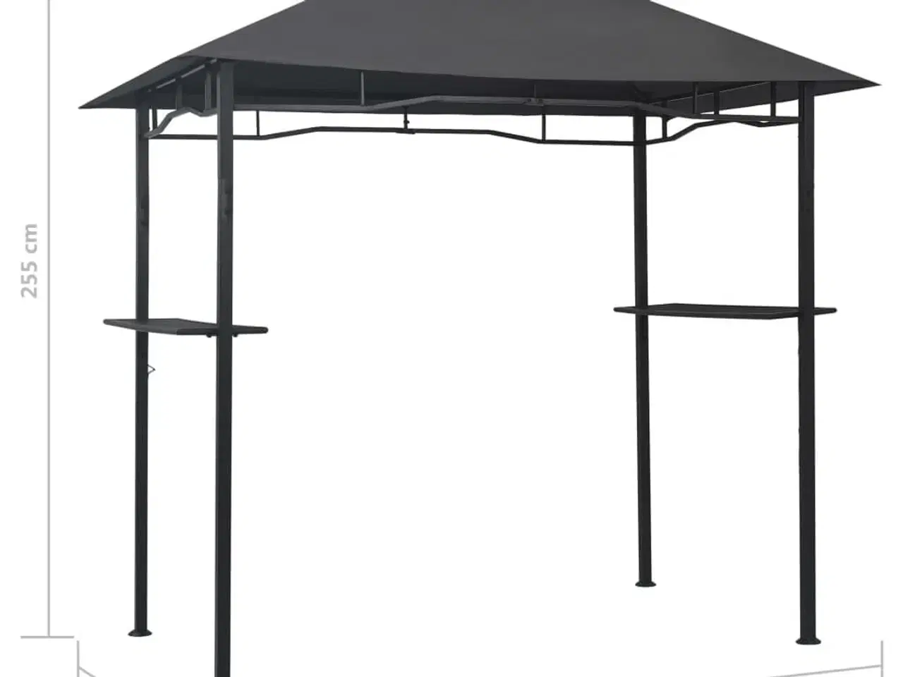 Billede 7 - Grillpavillon 240x150x255 cm stål antracitgrå