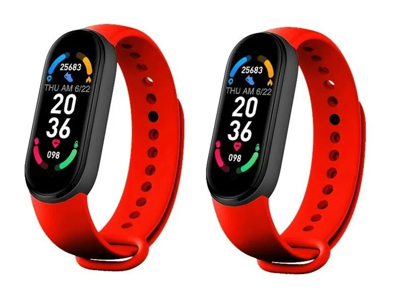 Billede 1 - 2 stk. Motionsure, rød.