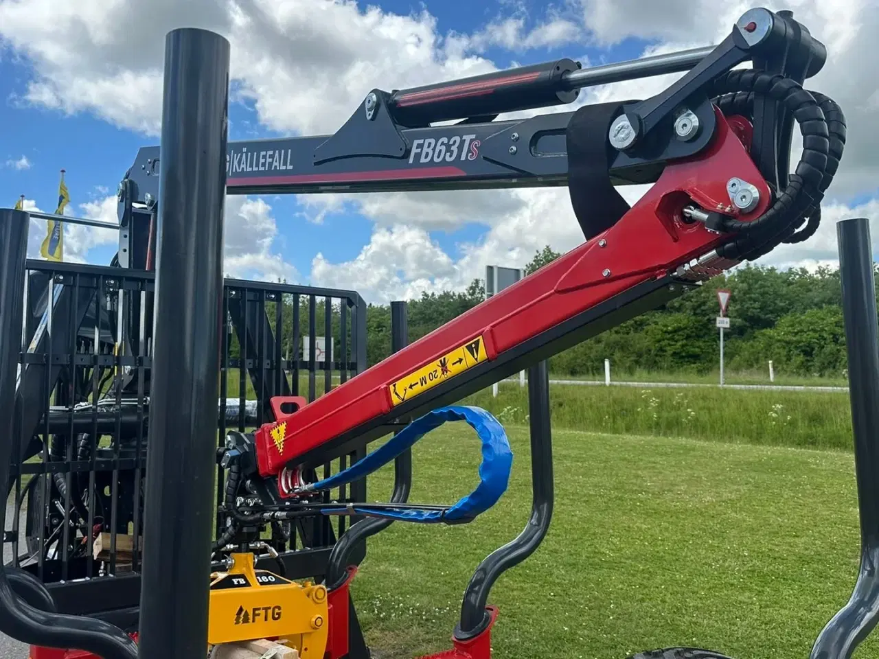 Billede 10 - FTG-Källefall FB90 / FB63Ts FTG FB90 skovvogn med 63m kran
