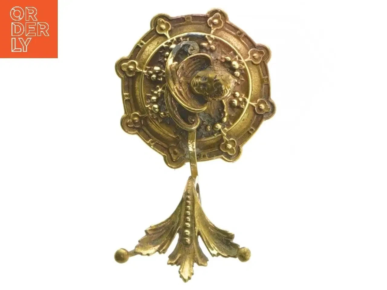 Billede 1 - Antik messing lysestage (str. 12 cm)