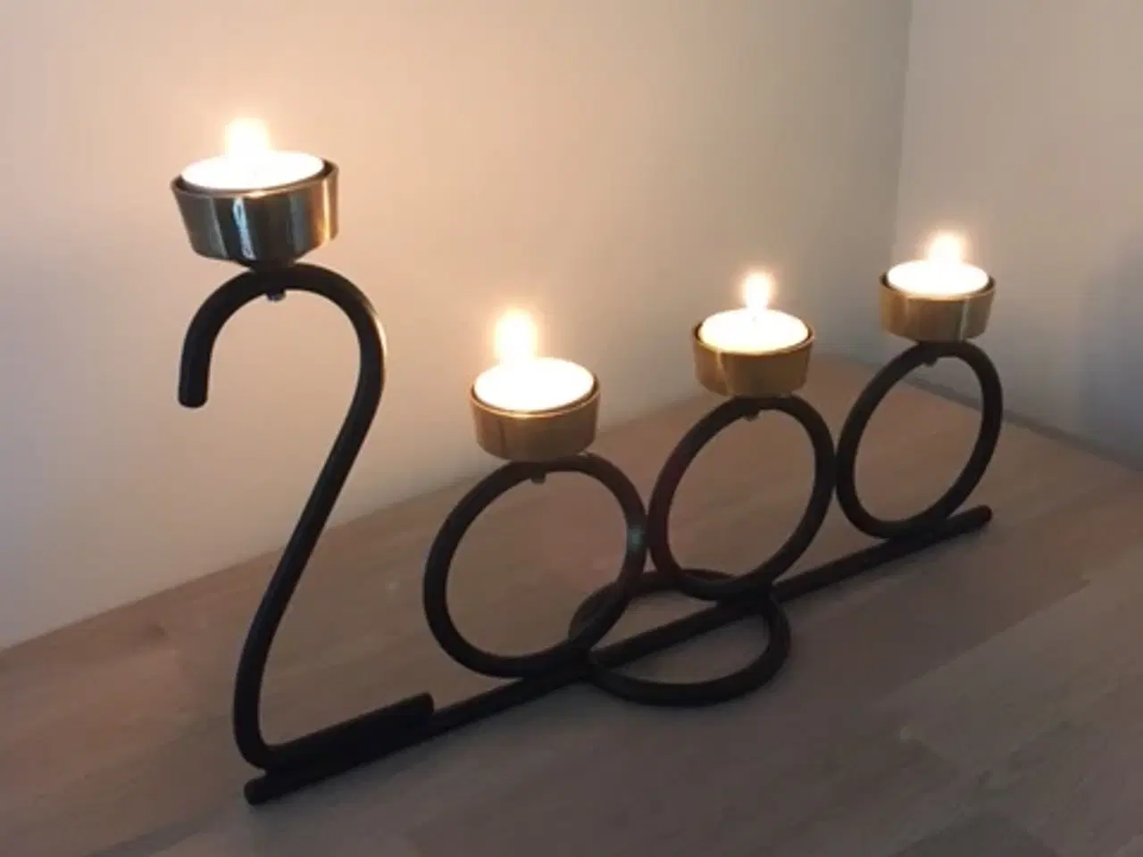 Billede 4 - Adventsstage metal og glas , Julepynt,