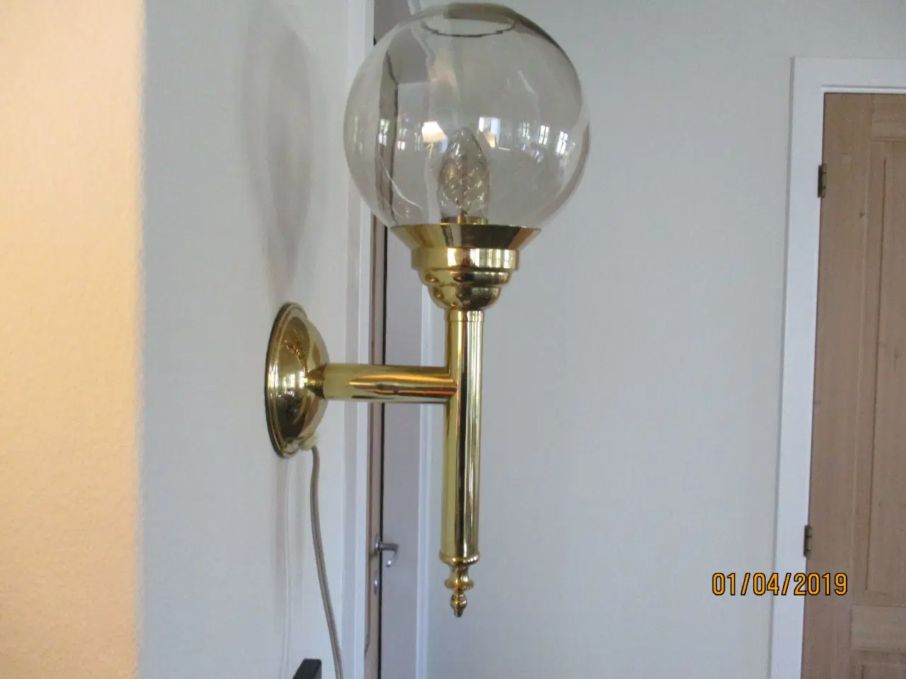 Billede 1 - Messing lampe