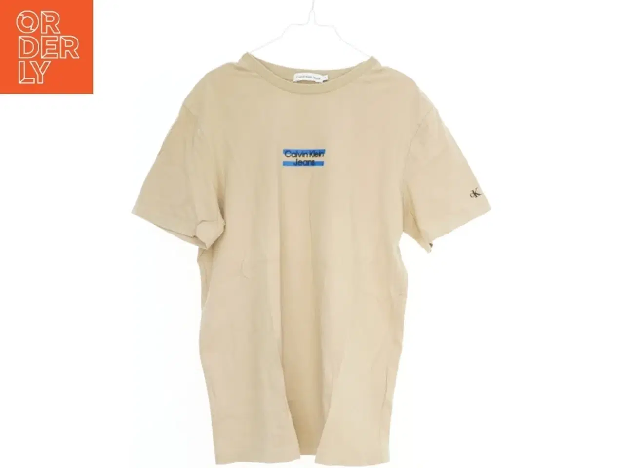 Billede 1 - Beige t-shirt med Calvin Klein Jeans logo fra Calvin Klein (str. 164)