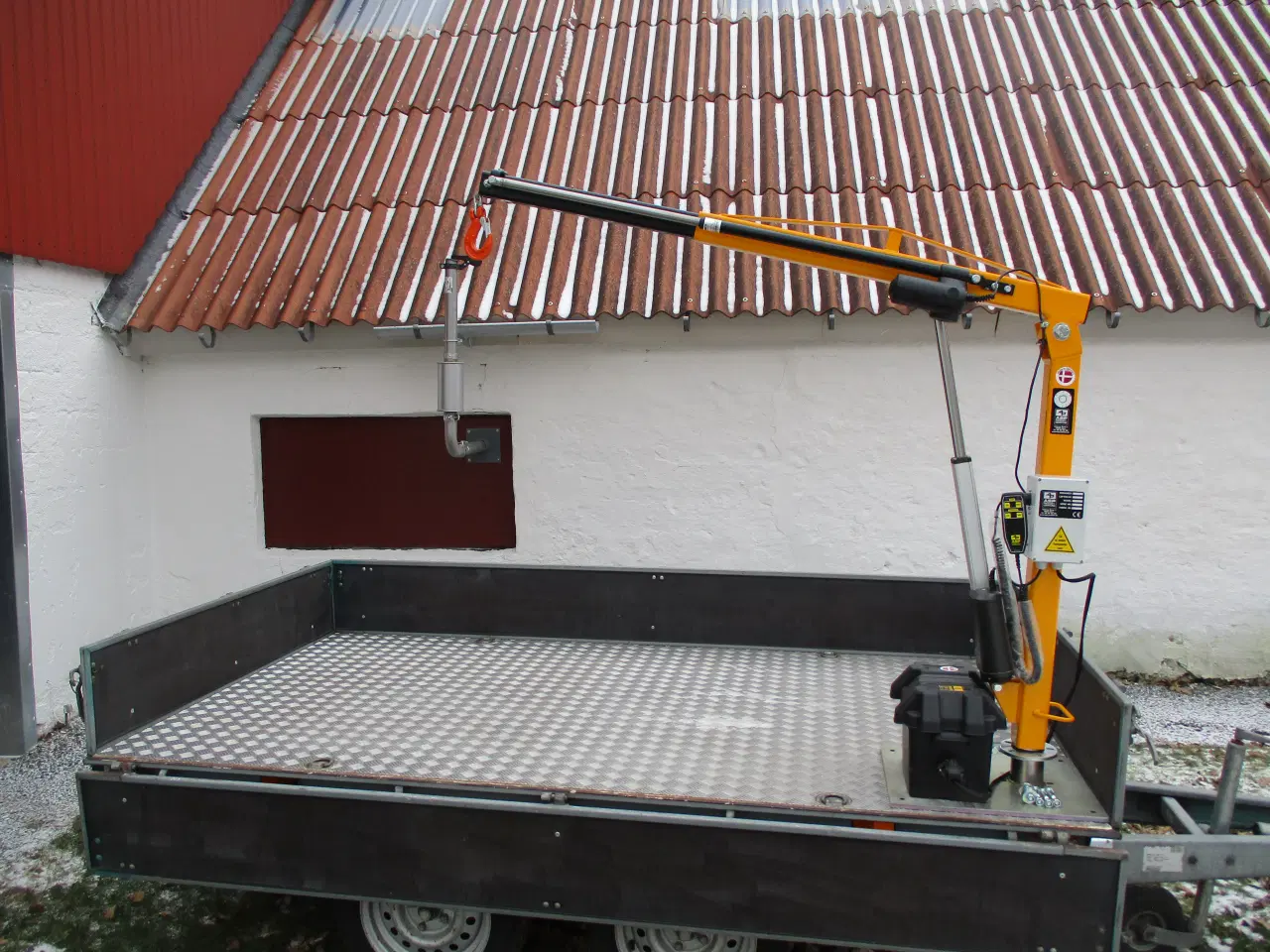 Billede 2 - Kran til trailer , ladbil, varebil, 350 kg.