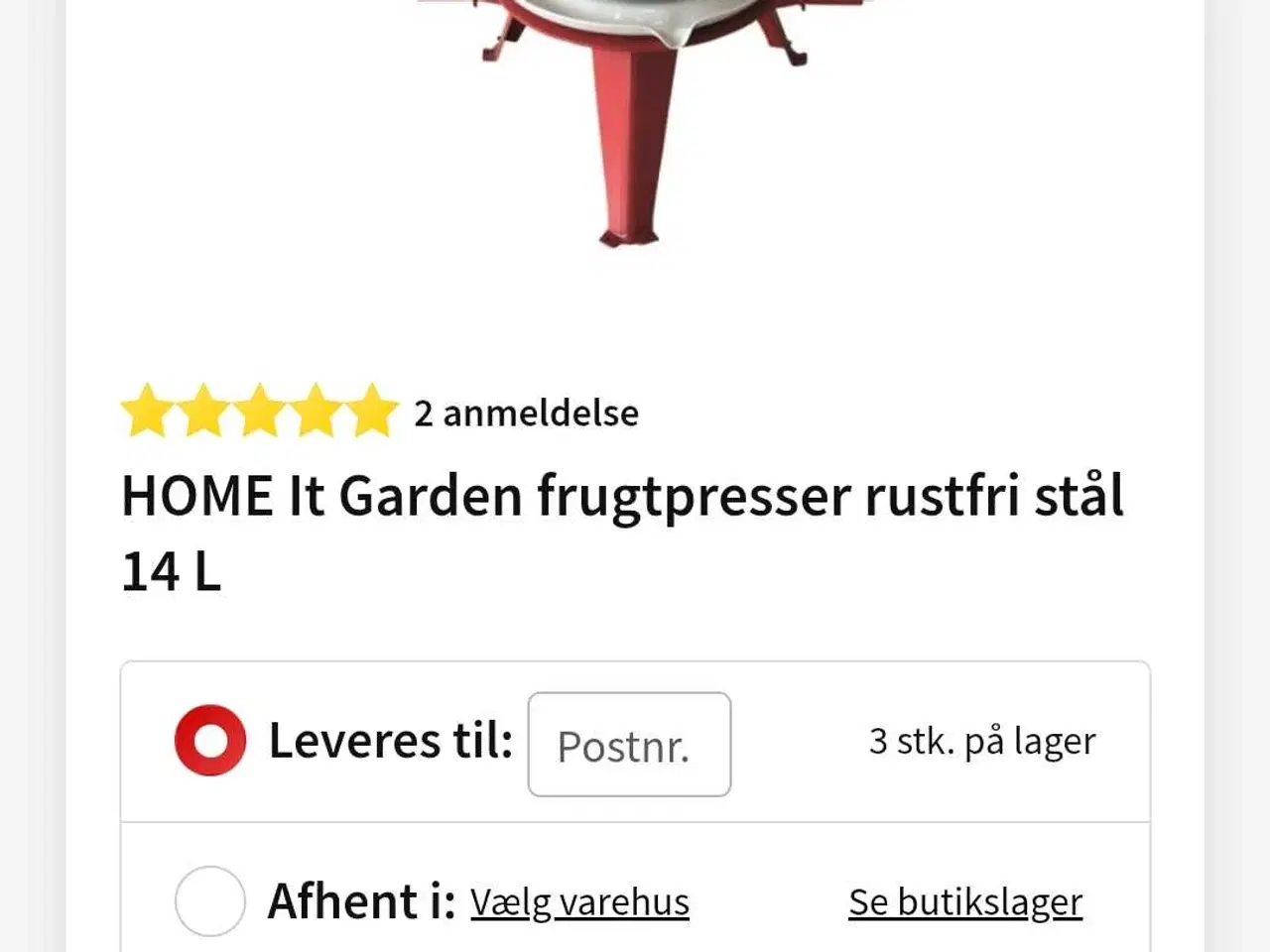 Billede 6 - Frugt presser 14L HOME it garden alm 2.349,-