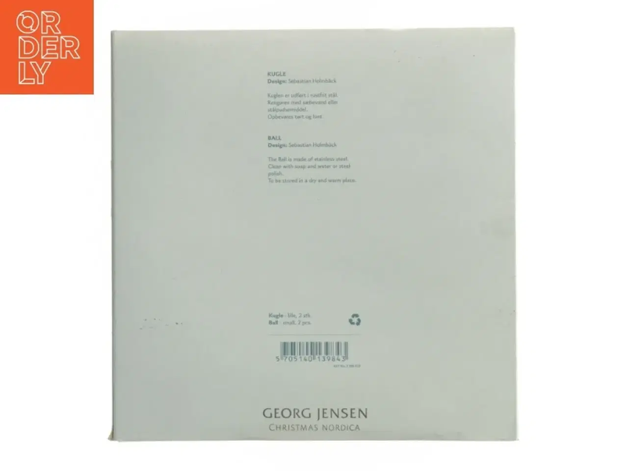 Billede 3 - Georg Jensen Julenordica pynt fra Georg Jensen (str. 9,5 x 5,5 cm)